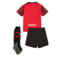 AC Milan Fußballbekleidung Heimtrikot Kinder 2023-24 Kurzarm (+ kurze hosen)